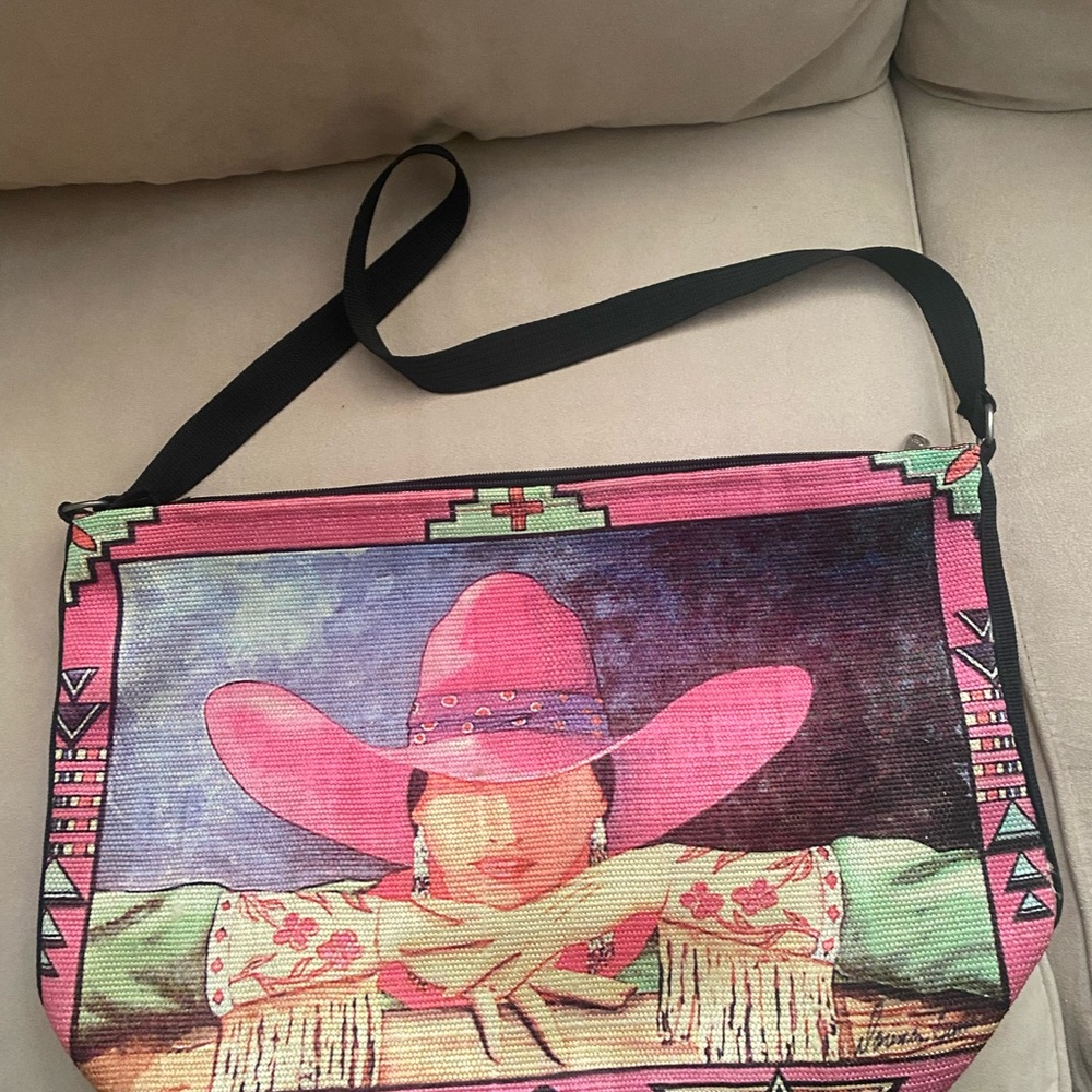 COWGIRL WILD WEST PURSE HANDBAG HORSE DIGITAL PRINT 0316  NEW